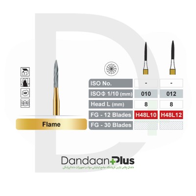 فرز توربین کارباید (تک عددی) - Dentalree - Flame