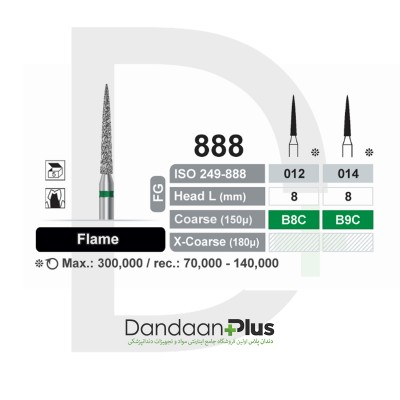 فرز الماسه تراش (5 عددی) - Dentalree - Flame FG 888