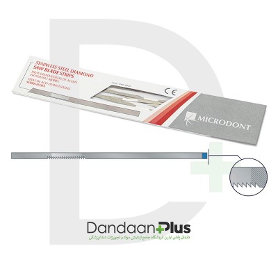 نوار پرداخت استیل الماسه با مرکز اره - Microdont - Stainless Steel Diamond Saw Blades Strips