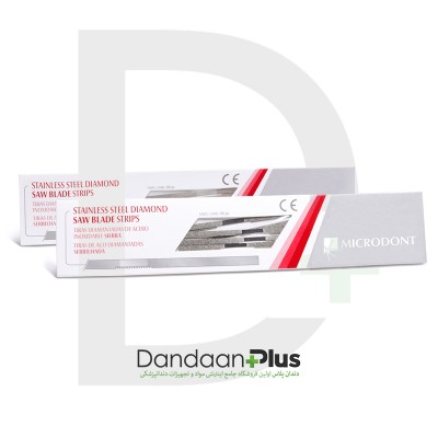 نوار پرداخت استیل الماسه با مرکز اره - Microdont - Stainless Steel Diamond Saw Blades Strips