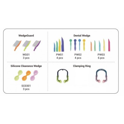 (فروش عمده) کیت سکشنال ماتریس تیتانیومی - Cotisen - Sectional Contoured Matrices Kit
