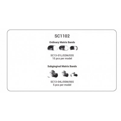 (فروش عمده) کیت سکشنال ماتریس تیتانیومی - Cotisen - Sectional Contoured Matrices Kit