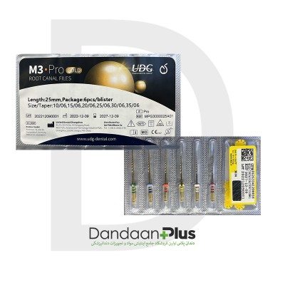 فایل روتاری گلد آسورت ۶% - (UDG - M3 ProGold Assorted (L:۲۵mm
