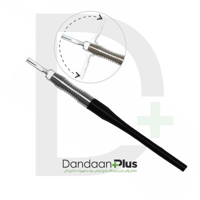 دسته بیستوری زاویه‌دار مشکی - B.P Handle Carbonex - فتاح طب