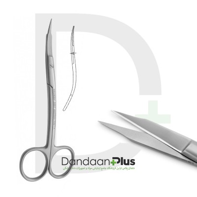 قیچی گلدمن فاکس منحنی - Medesy - Scissor Goldman-Fox Double Curved