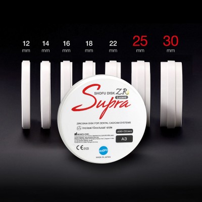 بلوک کدکم مولتی‌لایر زیرکونیا - Shofu - Disk ZR Lucent Supra