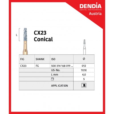 فرز کارباید - Dendia - Crown Cutters CX23