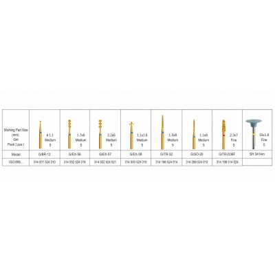 کیت فرز الماسه پرسلن ونیر - Well Will - Porcelain Veneer Burs Kit
