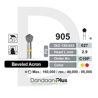 فرز الماسه پرداخت زرد 5 عددی Dentalree- Acorn