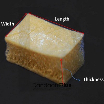 بی کورتیکال کنسلوس استریپ بلاک سنوبن(16-8 میلی متر)-مینرال-CENO BONE-FDBA-1 piece