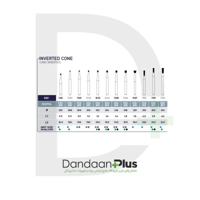 فرز الماسه توربین  اینورتد- Microdont-FG Diamond Burs Inverted Type